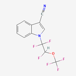 1-[1,1,2-Trifluoro-2-(trifluoromethoxy)ethyl]indole-3-carbonitrile
