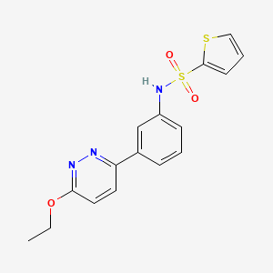 N-[3-(6-ethoxypyridazin-3-yl)phenyl]thiophene-2-sulfonamide