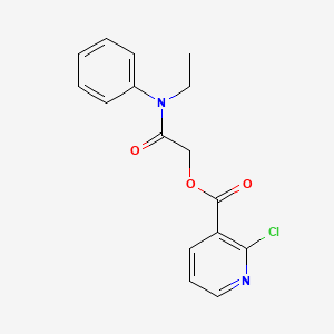 molecular formula C16H15ClN2O3 B2570677 [Ethyl(phenyl)carbamoyl]methyl 2-chloropyridine-3-carboxylate CAS No. 722490-43-9