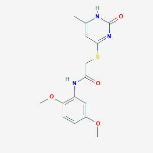N-(2,5-dimethoxyphenyl)-2-[(6-methyl-2-oxo-1H-pyrimidin-4-yl)sulfanyl]acetamide