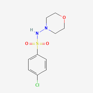 molecular formula C10H13ClN2O3S B2570680 4-Chloro-N-morpholinobenzenesulfonamide CAS No. 570418-52-9