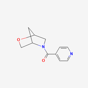 molecular formula C11H12N2O2 B2570683 2-Oxa-5-azabicyclo[2.2.1]heptan-5-yl(pyridin-4-yl)methanone CAS No. 2034418-82-9
