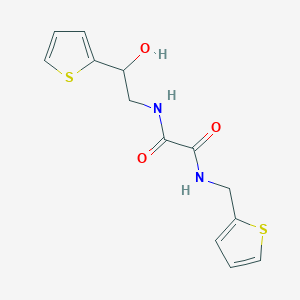 N1-(2-hydroxy-2-(thiophen-2-yl)ethyl)-N2-(thiophen-2-ylmethyl)oxalamide