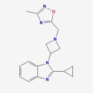 5-[[3-(2-Cyclopropylbenzimidazol-1-yl)azetidin-1-yl]methyl]-3-methyl-1,2,4-oxadiazole