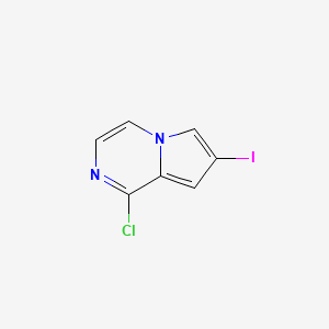 molecular formula C7H4ClIN2 B2570699 1-Chloro-7-iodopyrrolo[1,2-a]pyrazine CAS No. 1603419-60-8