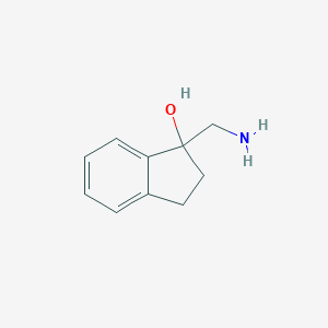 molecular formula C10H13NO B025707 1-(aminomethyl)-2,3-dihydro-1H-inden-1-ol CAS No. 103791-35-1