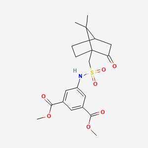 Methyl 5-((((7,7-dimethyl-2-oxobicyclo[2.2.1]heptyl)methyl)sulfonyl)amino)-3-(methoxycarbonyl)benzoate