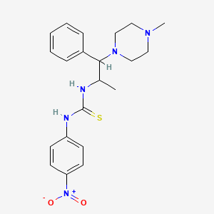 1-[1-(4-Methylpiperazin-1-yl)-1-phenylpropan-2-yl]-3-(4-nitrophenyl)thiourea