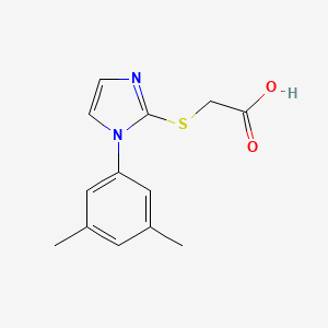 2-{[1-(3,5-dimethylphenyl)-1H-imidazol-2-yl]sulfanyl}acetic acid