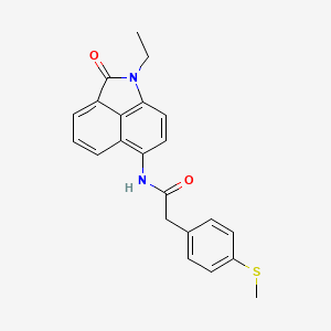 N-(1-ethyl-2-oxo-1,2-dihydrobenzo[cd]indol-6-yl)-2-(4-(methylthio)phenyl)acetamide