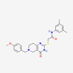 N-(3,5-dimethylphenyl)-2-((6-(4-methoxybenzyl)-4-oxo-3,4,5,6,7,8-hexahydropyrido[4,3-d]pyrimidin-2-yl)thio)acetamide