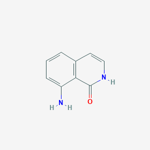 molecular formula C9H8N2O B2570740 8-氨基异喹啉-1-酚 CAS No. 216097-69-7