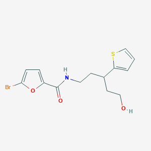 5-bromo-N-(5-hydroxy-3-(thiophen-2-yl)pentyl)furan-2-carboxamide