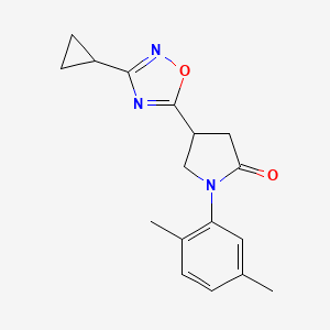 4-(3-Cyclopropyl-1,2,4-oxadiazol-5-yl)-1-(2,5-dimethylphenyl)pyrrolidin-2-one