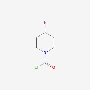 molecular formula C6H9ClFNO B2570777 4-氟哌啶-1-甲酰氯 CAS No. 2010981-81-2