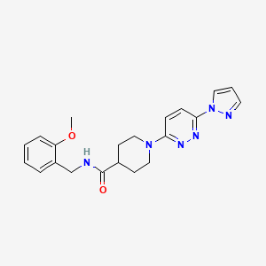 1-(6-(1H-pyrazol-1-yl)pyridazin-3-yl)-N-(2-methoxybenzyl)piperidine-4-carboxamide