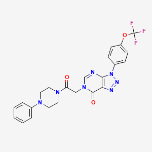 6-(2-oxo-2-(4-phenylpiperazin-1-yl)ethyl)-3-(4-(trifluoromethoxy)phenyl)-3H-[1,2,3]triazolo[4,5-d]pyrimidin-7(6H)-one