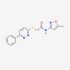N-(5-Methyl-isoxazol-3-yl)-2-(6-phenyl-pyridazin-3-ylsulfanyl)-acetamide