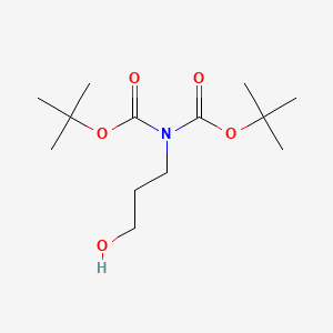 molecular formula C13H25NO5 B2570904 tert-butyl N-[(tert-butoxy)carbonyl]-N-(3-hydroxypropyl)carbamate CAS No. 1824163-90-7