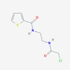 molecular formula C9H11ClN2O2S B2570920 N-[2-[(2-Chloroacetyl)amino]ethyl]thiophene-2-carboxamide CAS No. 1796334-56-9
