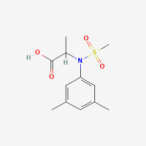 molecular formula C12H17NO4S B2570933 N-(3,5-Dimethylphenyl)-N-(methylsulfonyl)alanine CAS No. 1008265-17-5