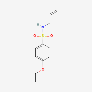 molecular formula C11H15NO3S B2570963 4-ethoxy-N-(prop-2-en-1-yl)benzene-1-sulfonamide CAS No. 663162-75-2