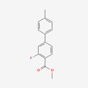 molecular formula C15H13FO2 B2570989 Methyl 2-fluoro-4-(4-methylphenyl)benzoate CAS No. 1820648-65-4