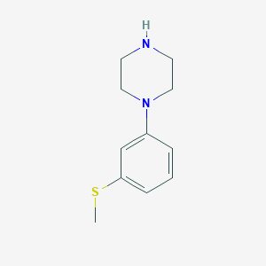 molecular formula C11H16N2S B2570996 1-(3-(methylthio)phenyl)piperazine CAS No. 76002-51-2