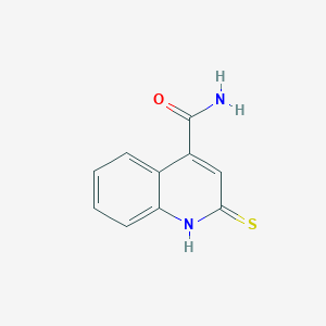 molecular formula C10H8N2OS B2571054 2-Mercaptoquinoline-4-carboxamide CAS No. 929973-05-7