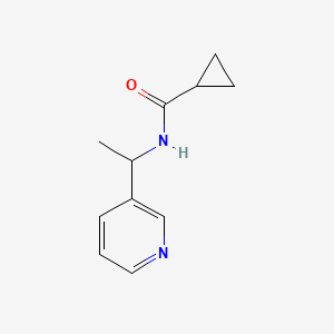 molecular formula C11H14N2O B2571124 N-[1-(pyridin-3-yl)ethyl]cyclopropanecarboxamide CAS No. 1252281-97-2