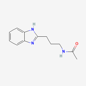 molecular formula C12H15N3O B2571144 N-[3-(1H-1,3-benzodiazol-2-yl)propyl]acetamide CAS No. 313508-78-0