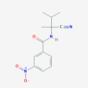 molecular formula C13H15N3O3 B2571205 N-(2-Cyano-3-methylbutan-2-yl)-3-nitrobenzamide CAS No. 864376-47-6