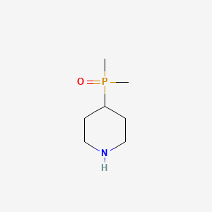 molecular formula C7H16NOP B2571233 Dimethyl(piperidin-4-yl)phosphine oxide CAS No. 2260931-99-3