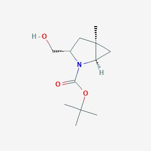 B2571272 tert-butyl (1R,3S,5R)-3-(hydroxymethyl)-5-methyl-2-azabicyclo[3.1.0]hexane-2-carboxylate CAS No. 1522367-45-8