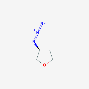 molecular formula C4H7N3O B2571301 (3S)-3-Azidooxolane CAS No. 1075209-71-0