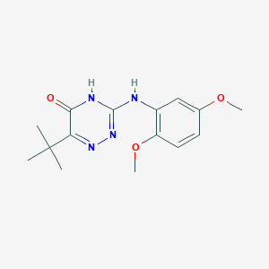 6-tert-butyl-3-[(2,5-dimethoxyphenyl)amino]-1,2,4-triazin-5(4H)-one