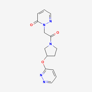 2-(2-oxo-2-(3-(pyridazin-3-yloxy)pyrrolidin-1-yl)ethyl)pyridazin-3(2H)-one