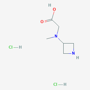 B2571353 2-[Azetidin-3-yl(methyl)amino]acetic acid;dihydrochloride CAS No. 2416234-14-3
