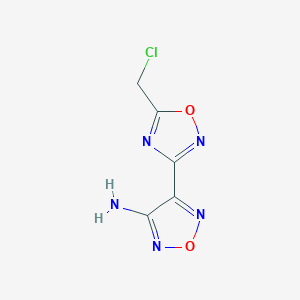 4-[5-(Chloromethyl)-1,2,4-oxadiazol-3-yl]-1,2,5-oxadiazol-3-amine
