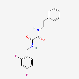molecular formula C17H16F2N2O2 B2571385 N1-(2,4-difluorobenzyl)-N2-phenethyloxalamide CAS No. 1207054-22-5