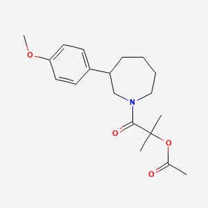 1-(3-(4-Methoxyphenyl)azepan-1-yl)-2-methyl-1-oxopropan-2-yl acetate