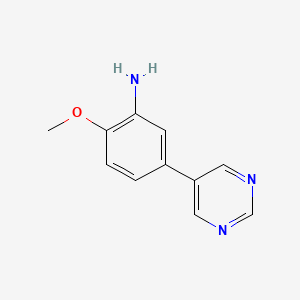 2-Methoxy-5-pyrimidin-5-ylaniline