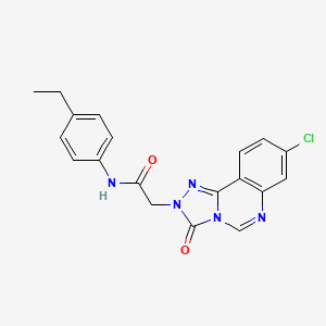 2-(8-chloro-3-oxo-[1,2,4]triazolo[4,3-c]quinazolin-2(3H)-yl)-N-(4-ethylphenyl)acetamide