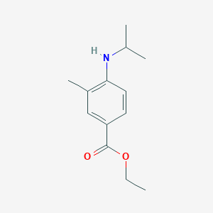 molecular formula C13H19NO2 B2571448 Ethyl 3-methyl-4-(propan-2-ylamino)benzoate CAS No. 2248321-95-9