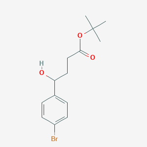 molecular formula C14H19BrO3 B2571461 Tert-butyl 4-(4-bromophenyl)-4-hydroxybutanoate CAS No. 1803610-78-7