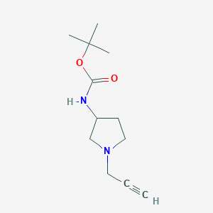 molecular formula C12H20N2O2 B2571496 tert-butyl N-[1-(prop-2-yn-1-yl)pyrrolidin-3-yl]carbamate CAS No. 2126160-00-5