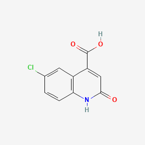 molecular formula C10H6ClNO3 B2571517 6-Chloro-2-hydroxy-quinoline-4-carboxylic acid CAS No. 32431-30-4