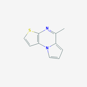 molecular formula C10H8N2S B025716 5-Methylpyrrolo[1,2-a]thieno[2,3-e]pyrazine CAS No. 106723-71-1
