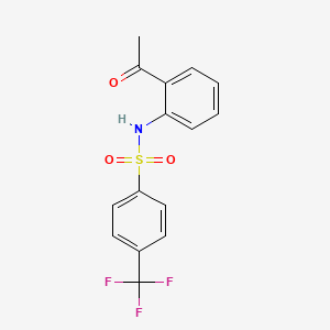 N-(2-acetylphenyl)-4-(trifluoromethyl)benzenesulfonamide