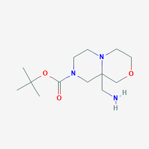 Tert-butyl 9a-(aminomethyl)-1,3,4,6,7,9-hexahydropyrazino[2,1-c][1,4]oxazine-8-carboxylate